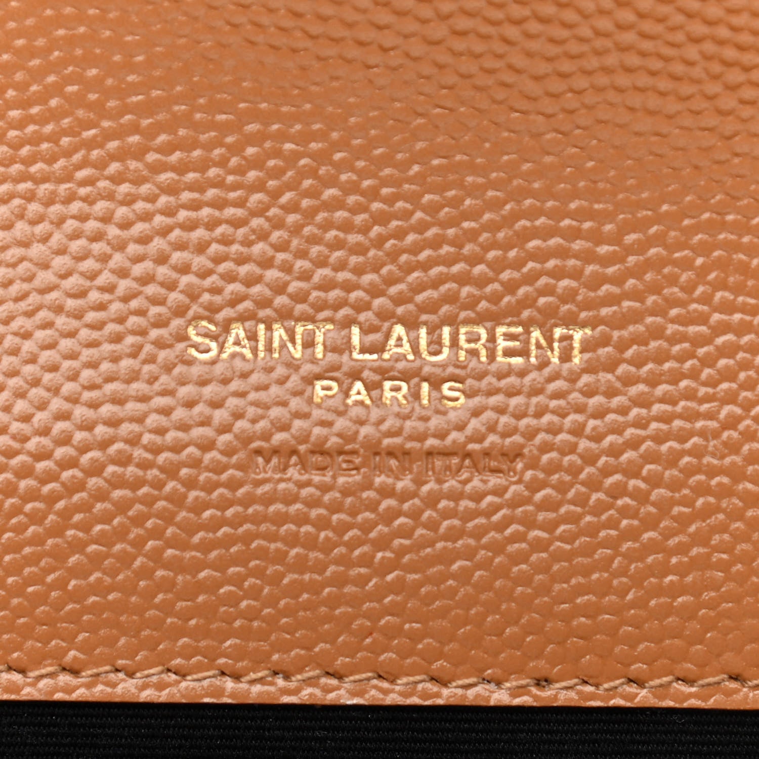 Saint Laurent Grain De Poudre Matelasse Chevron Monogram Cassandre Flap Pouch Natural Dark 6 of 10