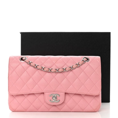 Chanel Caviar Quilted Medium Double Flap Light Pink 15 of 15
