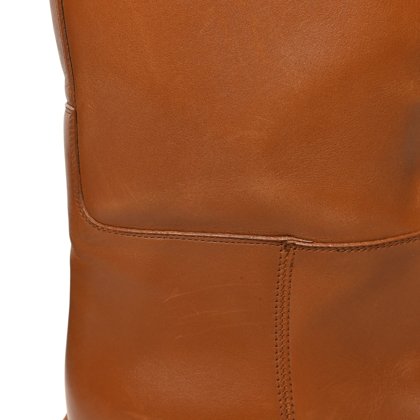 Calfskin Variation Jumping Boots 38 Naturel