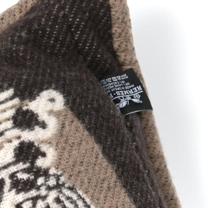 Hermes Wool Cashmere Brandebourgs Pillow Ecorce 3 of 3