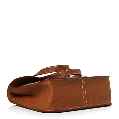 Hermes Taurillon Clemence Halzan 25 Gold 4 of 12