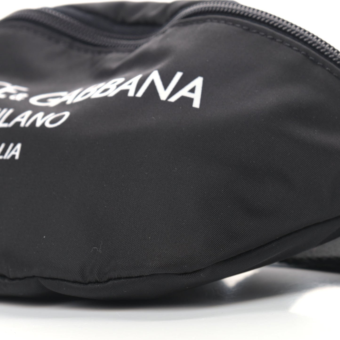 Nylon Logo Belt Bag Black