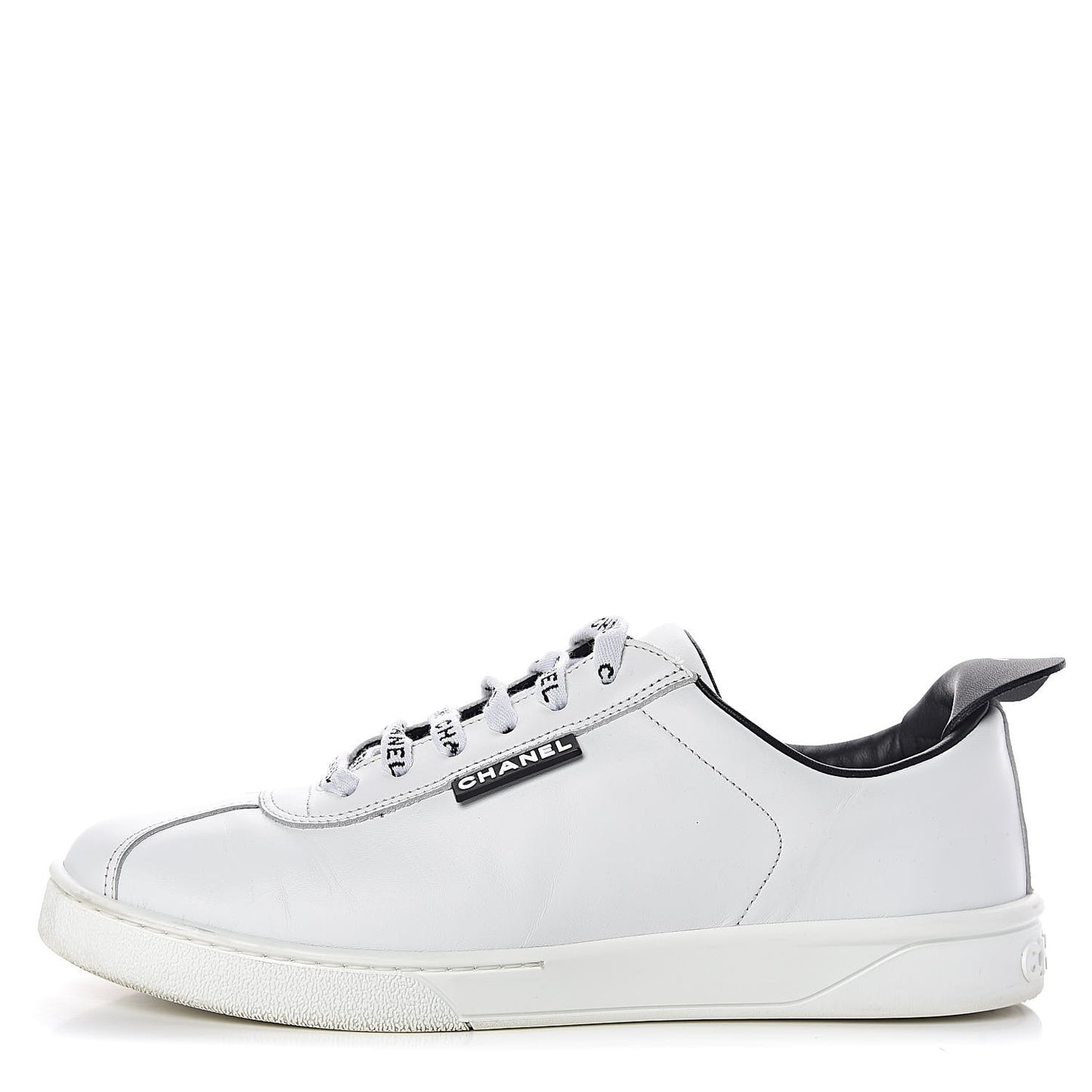 Calfskin CC Womens Sneakers 39 Black