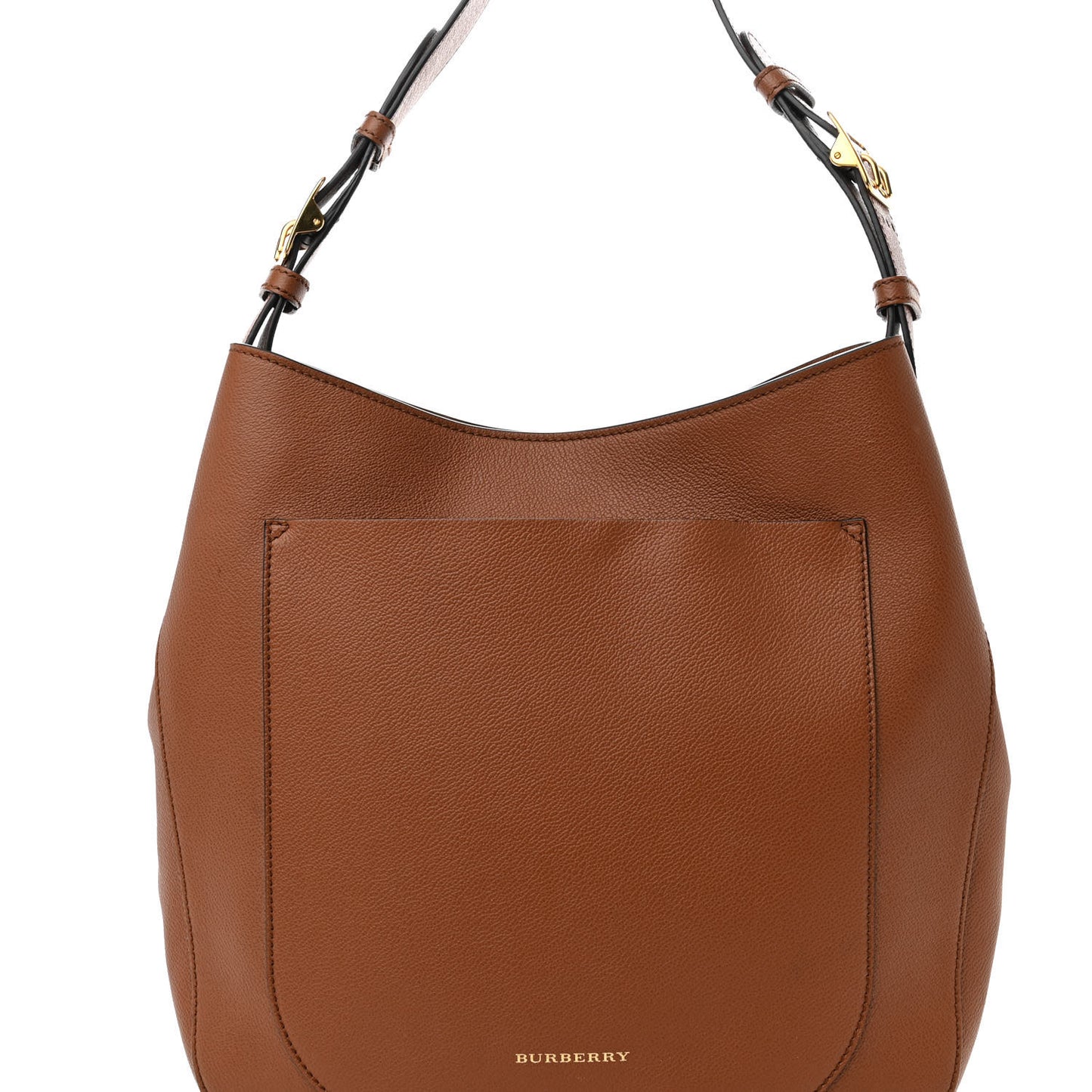 Grainy Calfskin Small Elmstone Hobo Tan