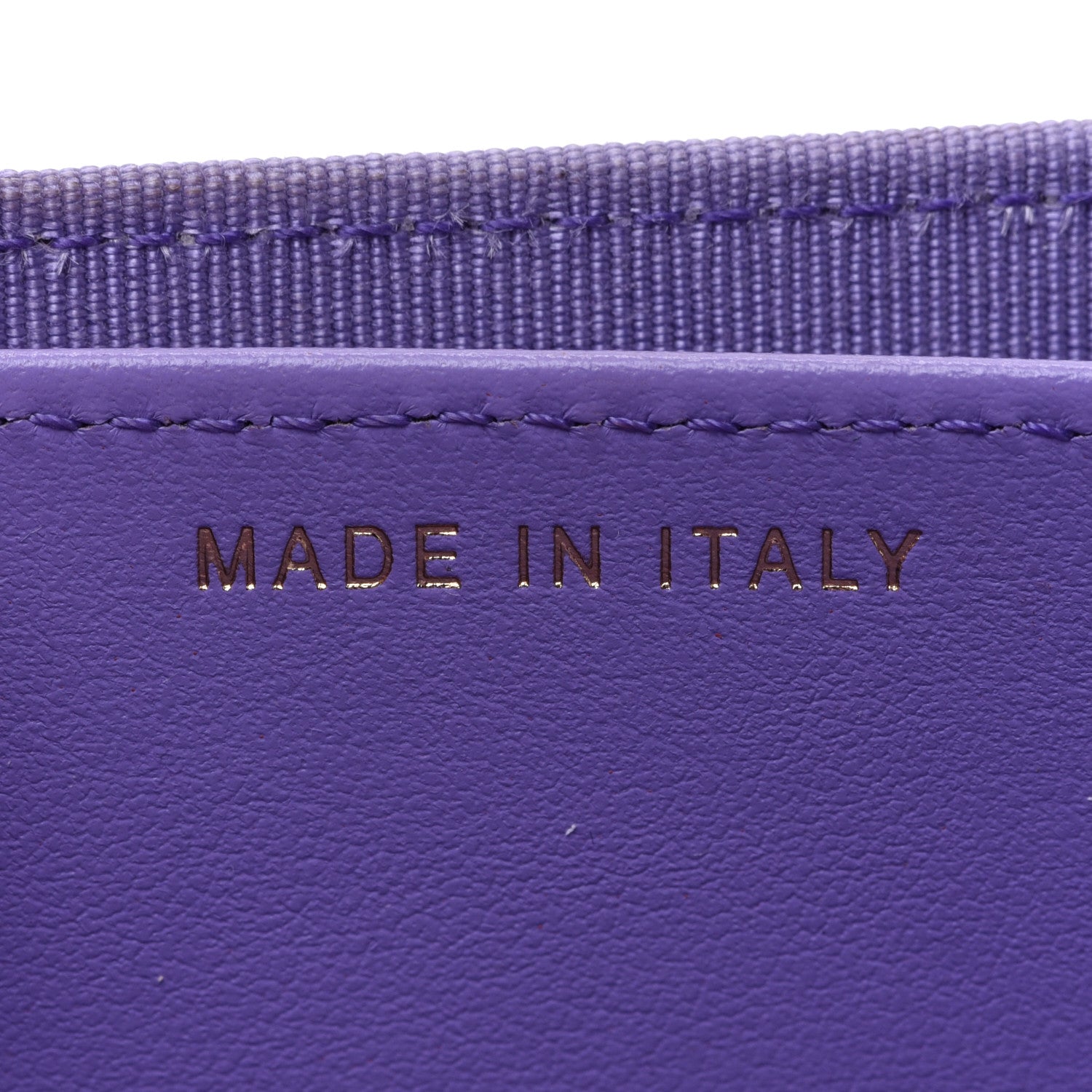 Chanel Caviar Quilted Flap Card Holder Wallet Purple 7 of 10