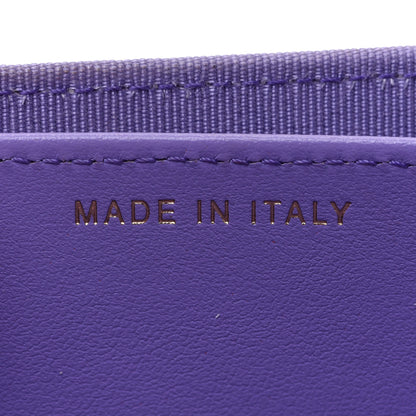 Chanel Caviar Quilted Flap Card Holder Wallet Purple 7 of 10