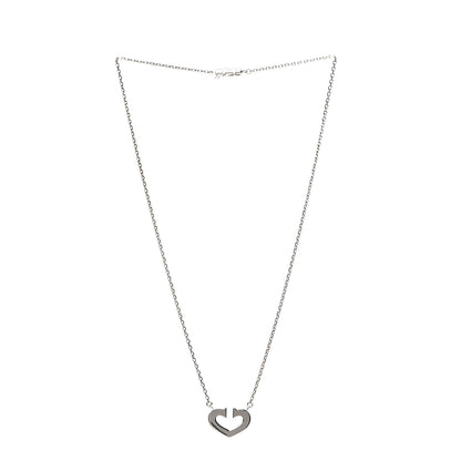 Cartier 18K White Gold Medium Hearts and Symbols Necklace 2 of 6