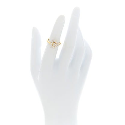 Parker & West by FASHIONPHILE 18K Yellow Gold Diamond .73ctw Flower Band Ring 47 4 2 of 10