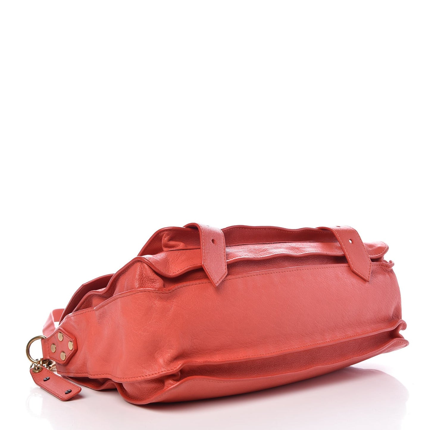 Lambskin Medium PS1 Satchel Deep Coral