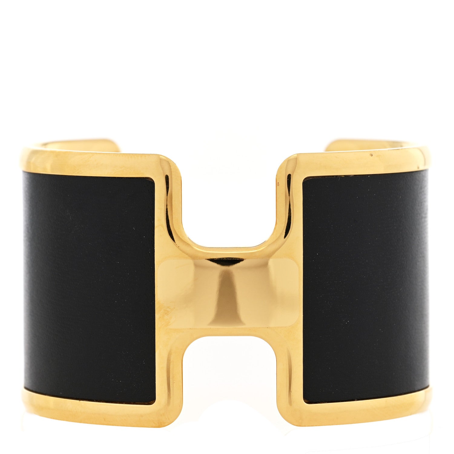 Hermes Box Olympe Cuff Bracelet Black 1 of 4