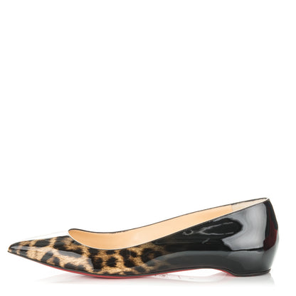 Christian Louboutin Patent Degrade Leopard Pigalle Follies Flats 39 Leopard Black 1 of 7