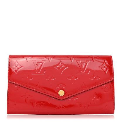 Louis Vuitton Vernis Sarah Wallet NM Cherry 1 of 6