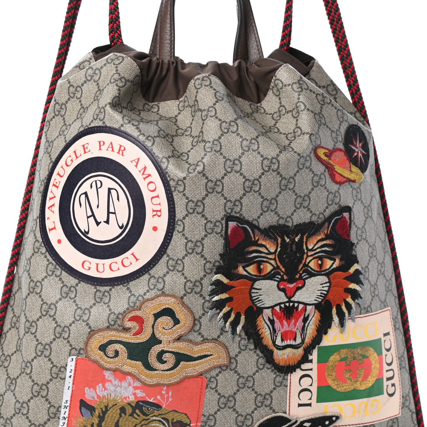 Soft GG Supreme Monogram Courrier Drawstring Backpack