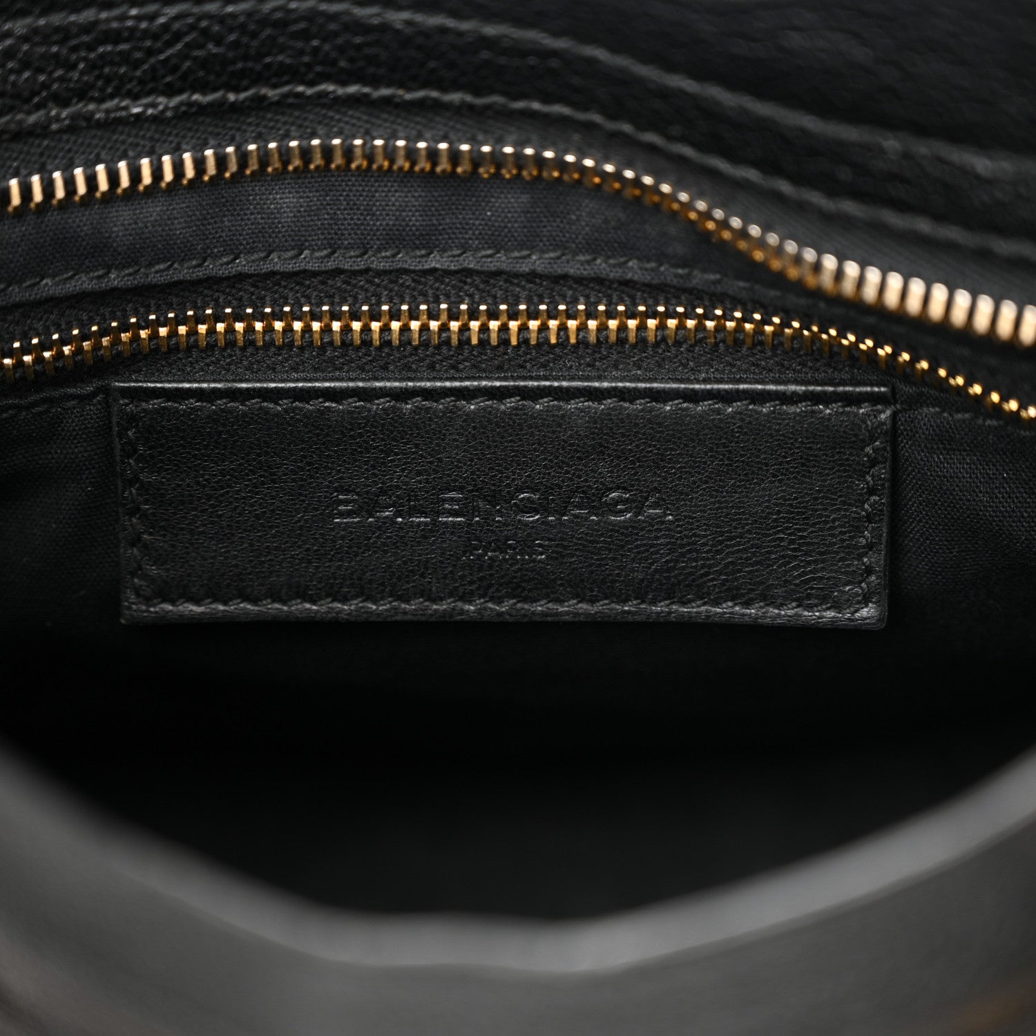 Balenciaga Chevre Gold Metallic Edge Hardware Mini City Black 7 of 16