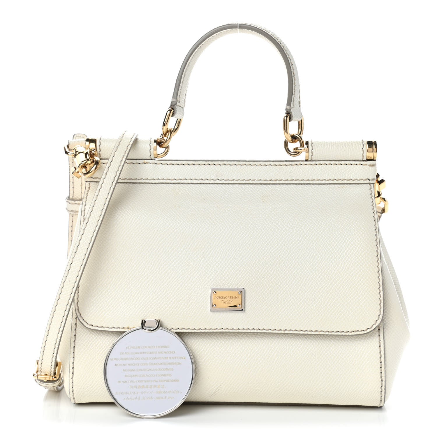 Dolce & Gabbana Dauphine Small Miss Sicily Satchel White 1 of 5