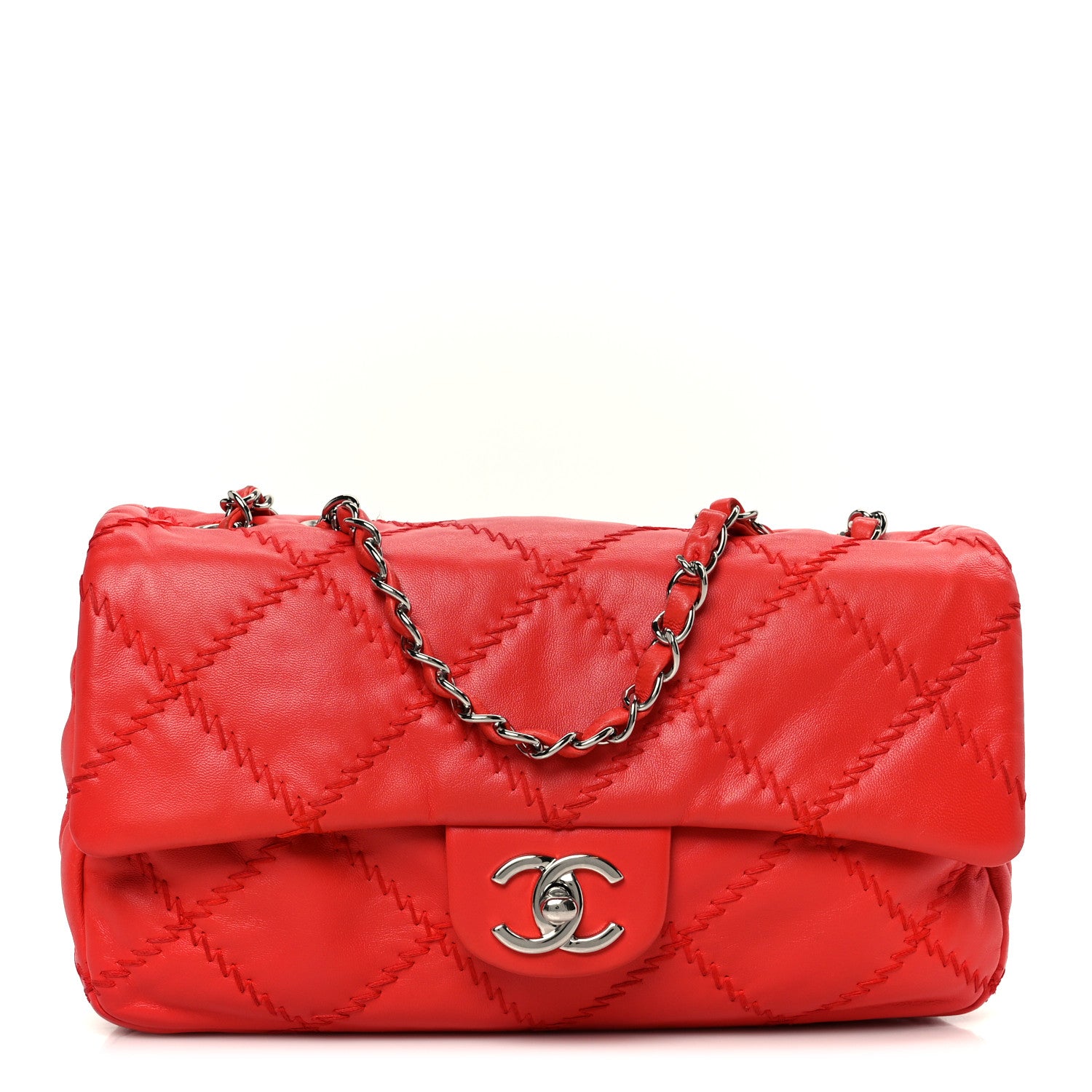 Chanel Lambskin Ultimate Stitch Flap Red 1 of 11