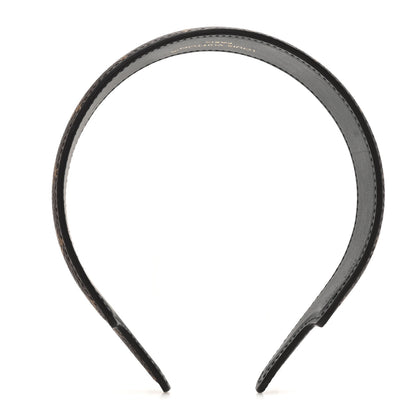 Louis Vuitton Monogram Headband Black 1 of 9