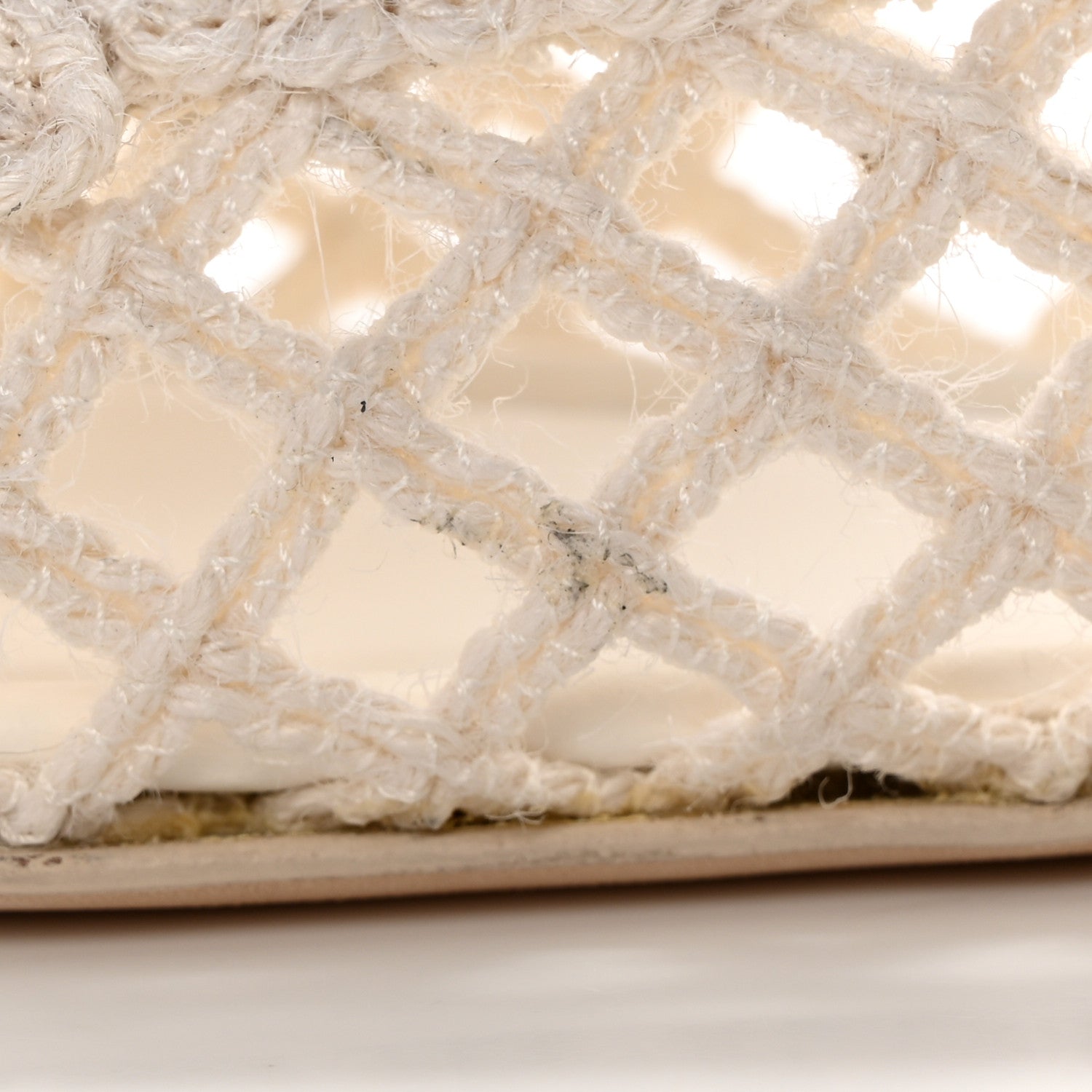 Chanel Raffia Braided CC Mocassin Loafers 41 White 12 of 15