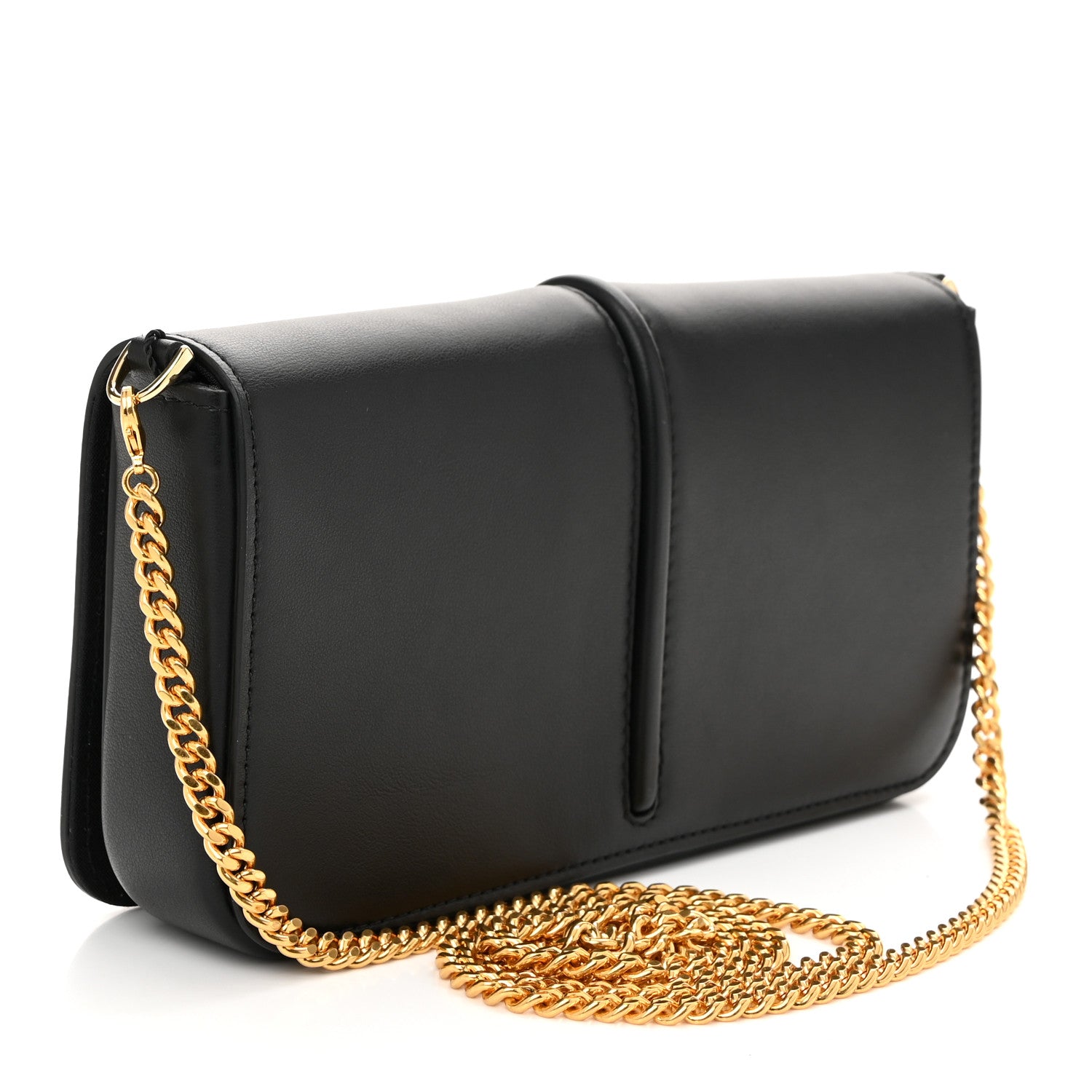 Fendi Vitello Grace Matte Fendigraphy Wallet On Chain Black 4 of 11