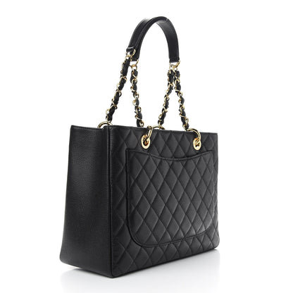 Chanel Caviar Quilted Grand Shopping Tote GST Black 3 of 9