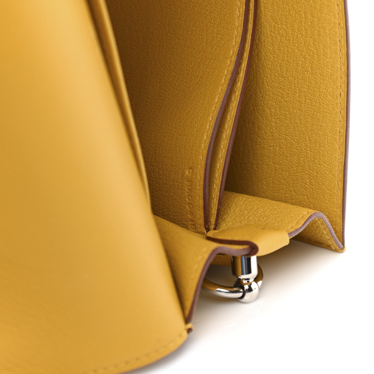 Hermes Evercolor Mini Sac Roulis Jaune Ambre 7 of 11