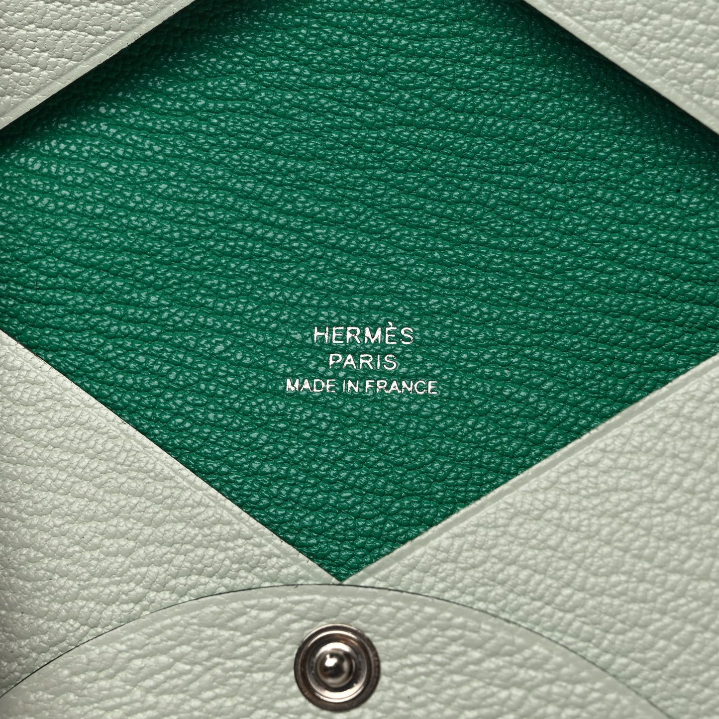 Chevre Mysore Verso Calvi Duo Card Case Vert Fizz Menthe