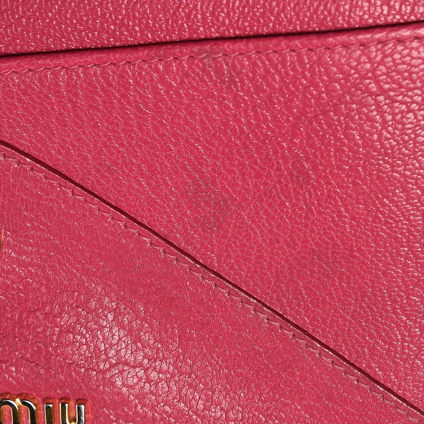Goatskin Madras Bicolor Envelope Wallet Rosa Peonia