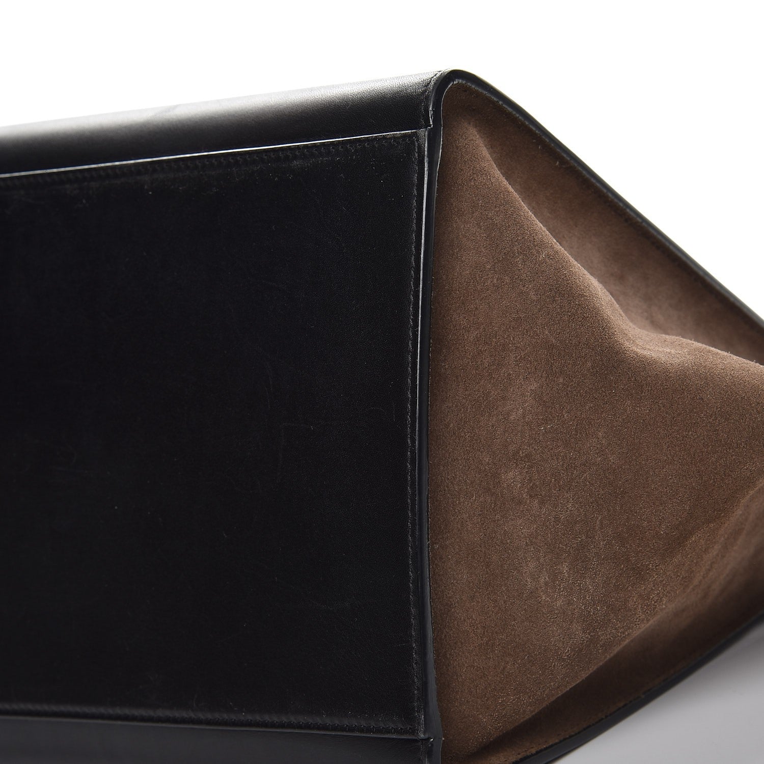 Celine Python Suede Medium Trapeze Midnight 8 of 11
