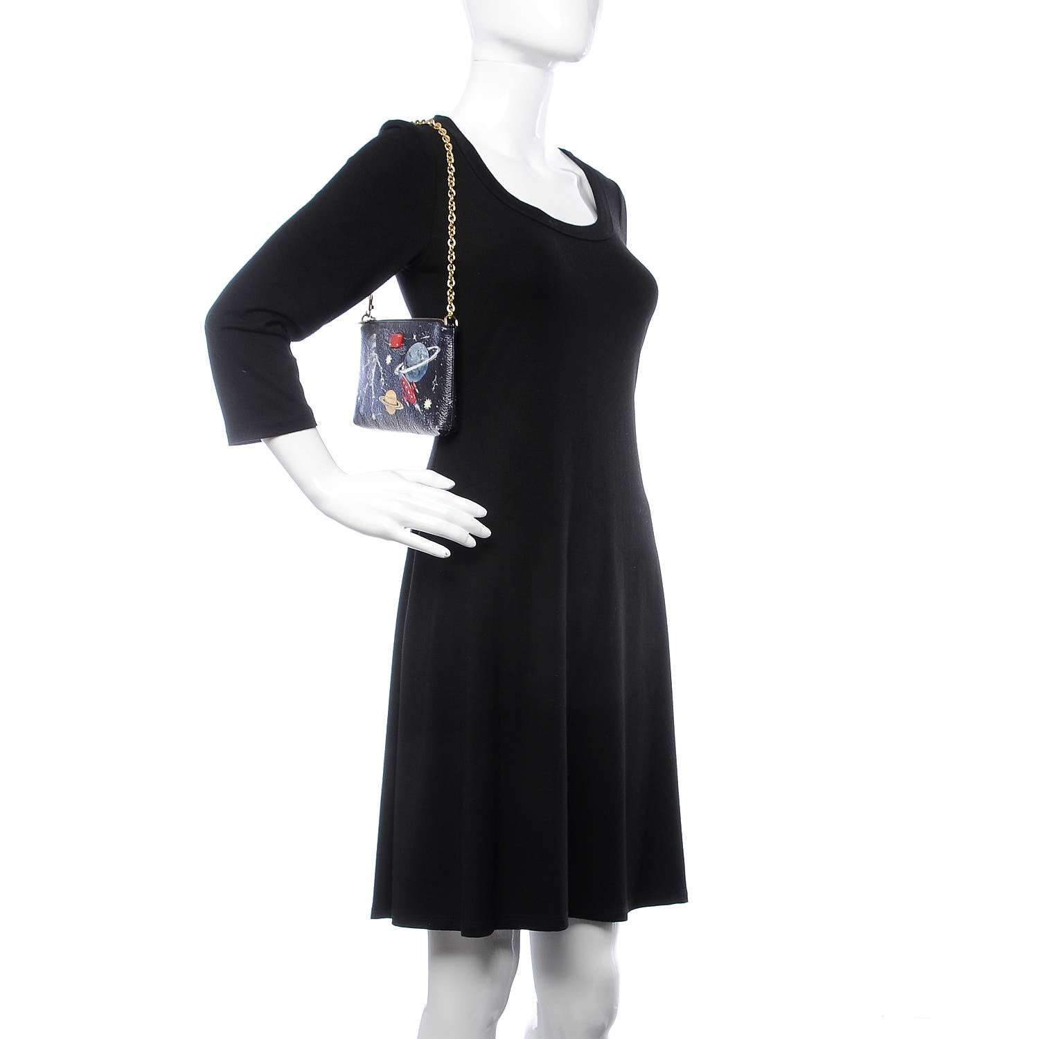 Dolce & Gabbana Grained Calfskin Space Robot Crossbody Black 2 of 6