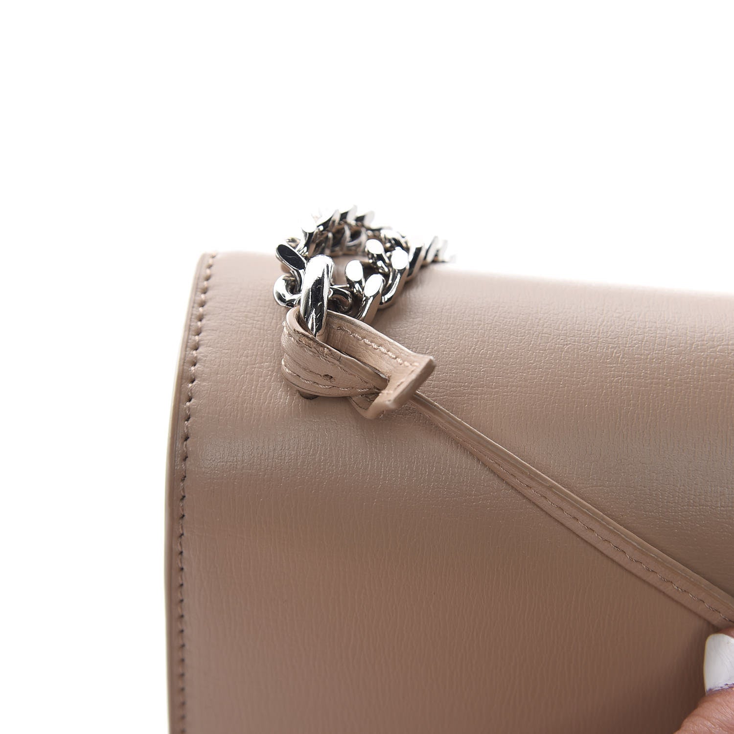 Saint Laurent Calfskin Medium Monogram Sunset Dark Beige 13 of 13