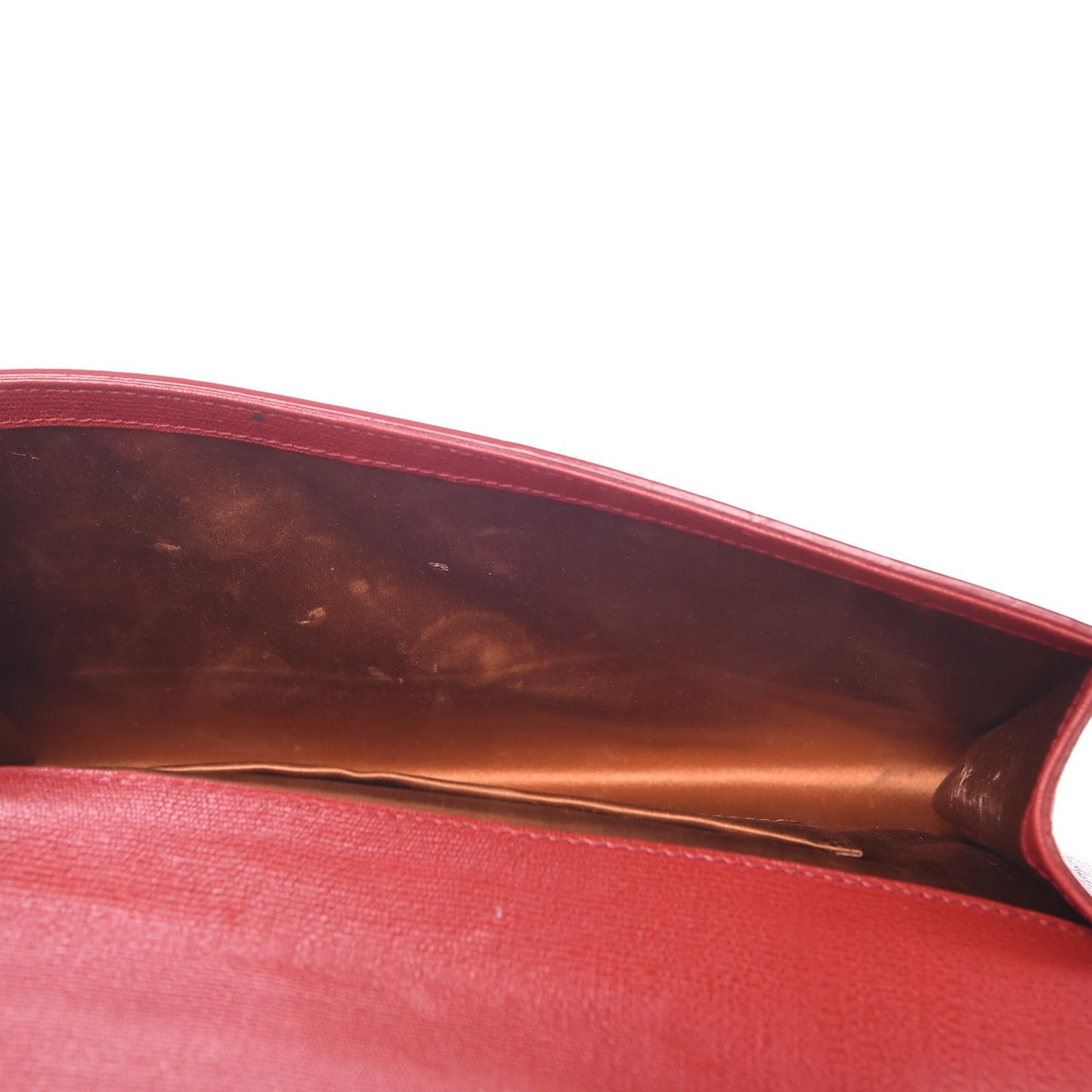 Calfskin Classic Y Ligne Clutch Red