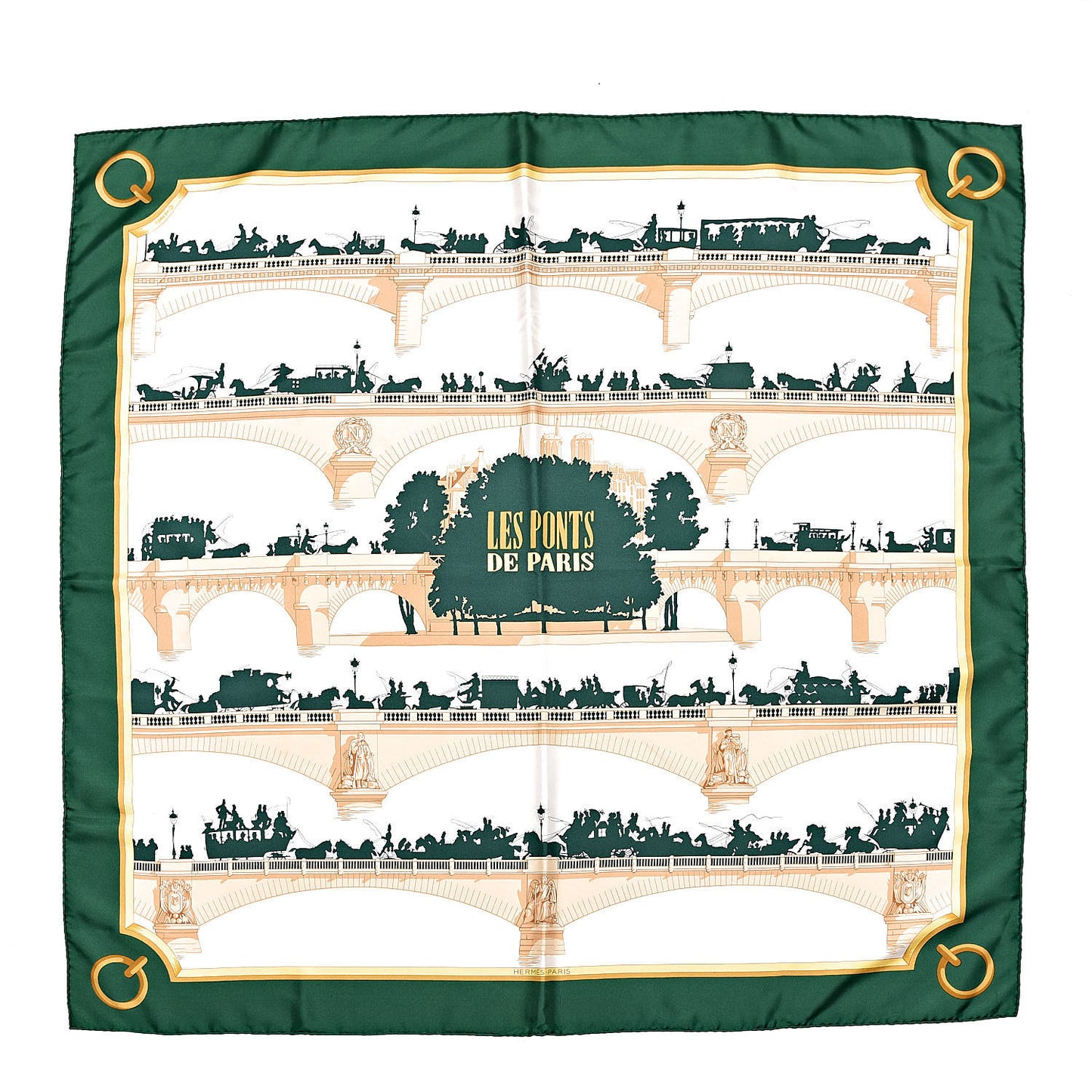Silk Les Ponts De Paris Scarf 90