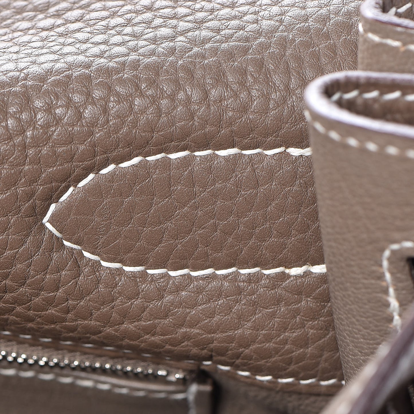 Taurillon Clemence Shoulder Kelly 40 Etoupe
