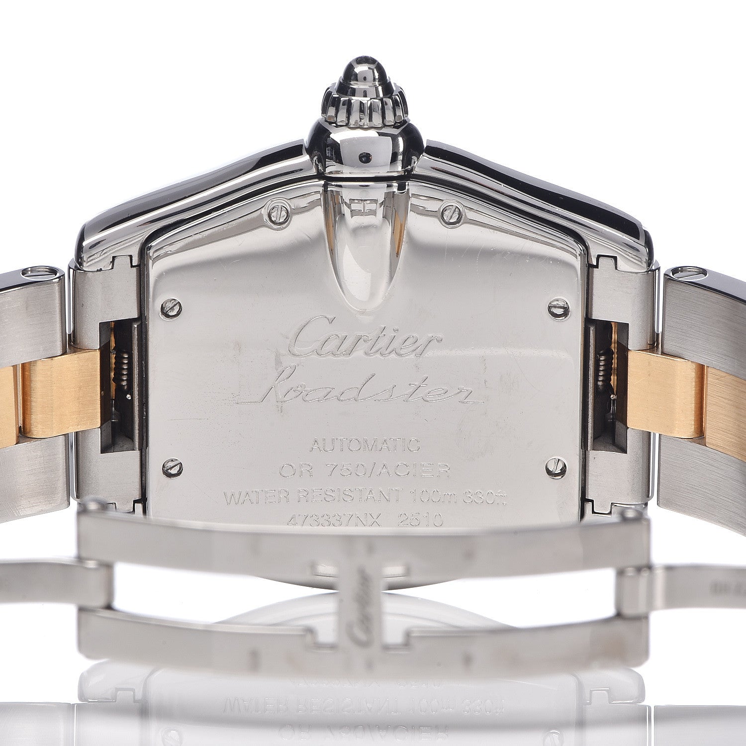 Cartier Stainless Steel 18K Yellow Gold 37mm Roadster Automatic Watch 6 of 6