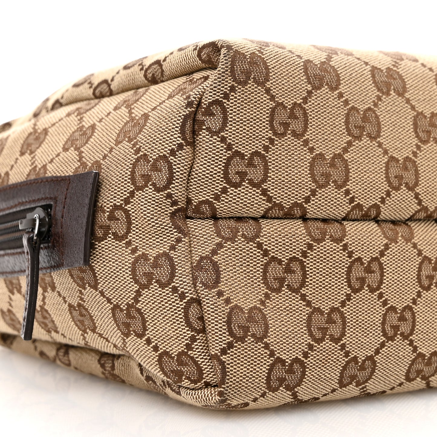 Monogram Calfskin Large Balthus Cosmetic Pouch Beige Ebony Cocoa