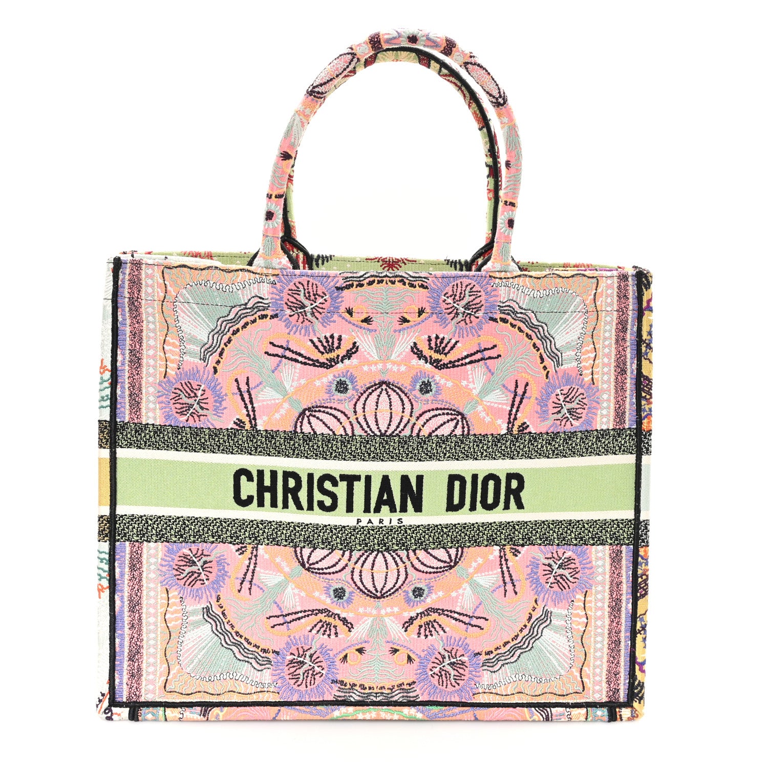 Christian Dior Canvas Embroidered Large In Lights Book Tote Multicolor 1 of 11