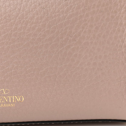 Valentino Garavani Pebbled Calfskin Medium Rockstud Flip Lock Crossbody Bag Poudre 14 of 16