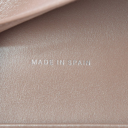 Chanel Metallic Caviar Chevron Quilted Compact Flap Wallet Light Gold 7 of 9