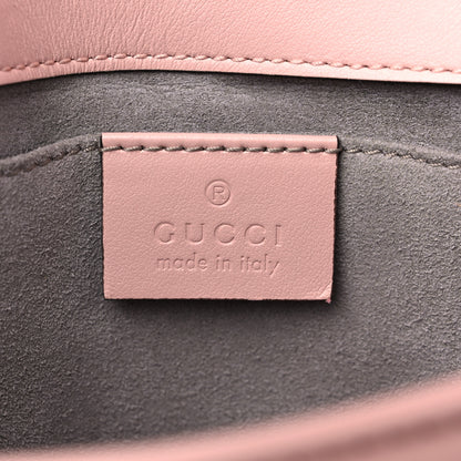Gucci Calfskin Matelasse Mini GG Marmont Shoulder Bag Perfect Pink 7 of 11