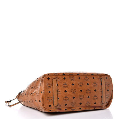 MCM Visetos Medium Reversible Shopping Tote Cognac 6 of 13
