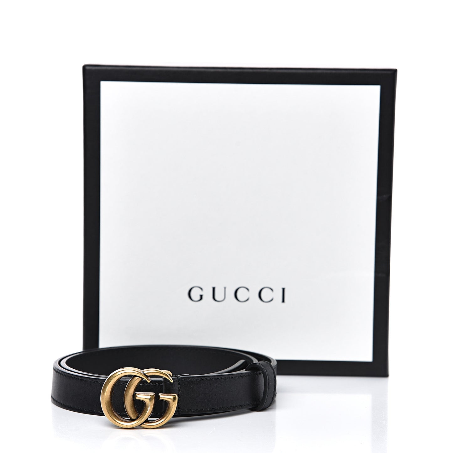 Calfskin Double G 20mm Belt 70 28 Black
