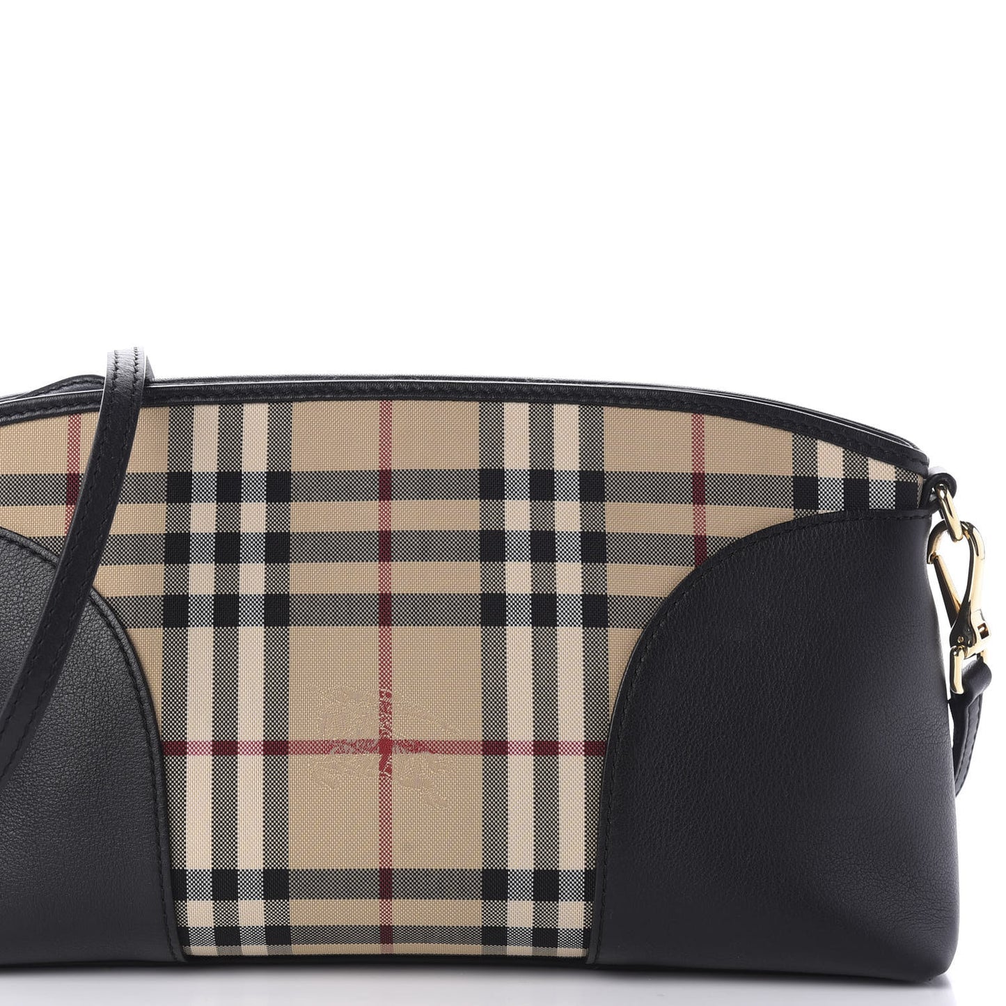 Horseferry Check Small Chichester Crossbody Clutch Bag Black