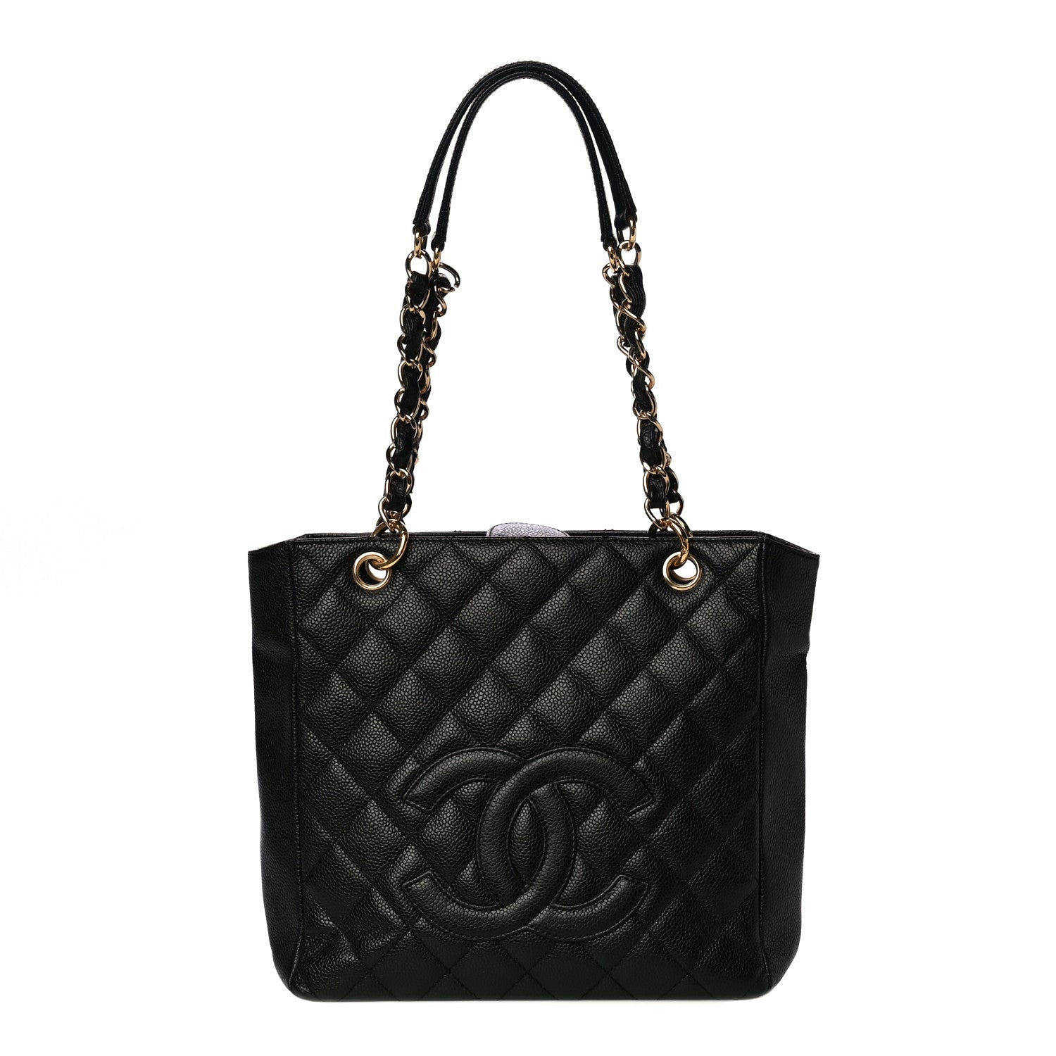 Chanel Caviar Quilted Petit Shopping Tote PST Black 1 of 19