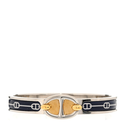 Hermes Enamel Mini Farandole Clic Chaine d'Ancre Bracelet PM Lilas 1 of 5