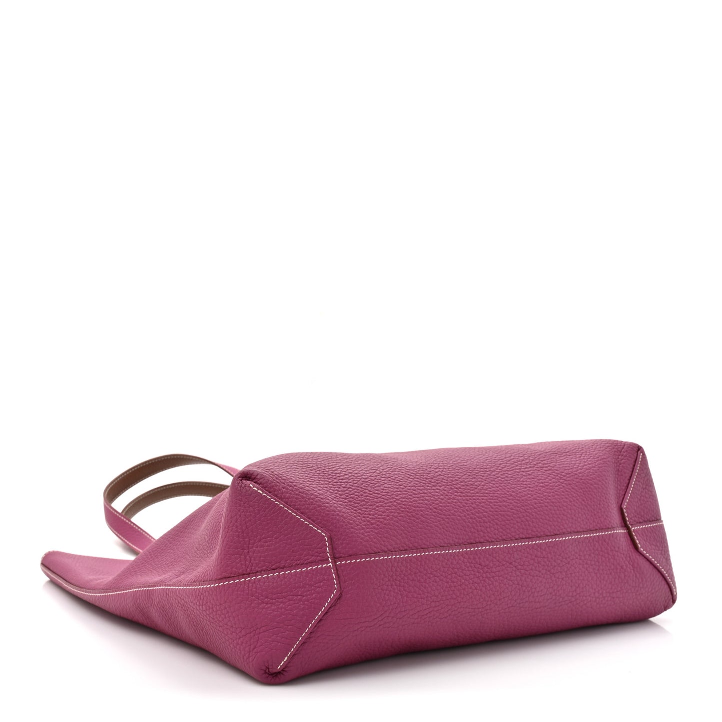 Taurillon Clemence Double Sens 36 Reversible Tote Marron Tosca