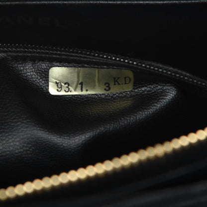 Chanel Lambskin Chevron Top Handle Bag Black 8 of 8