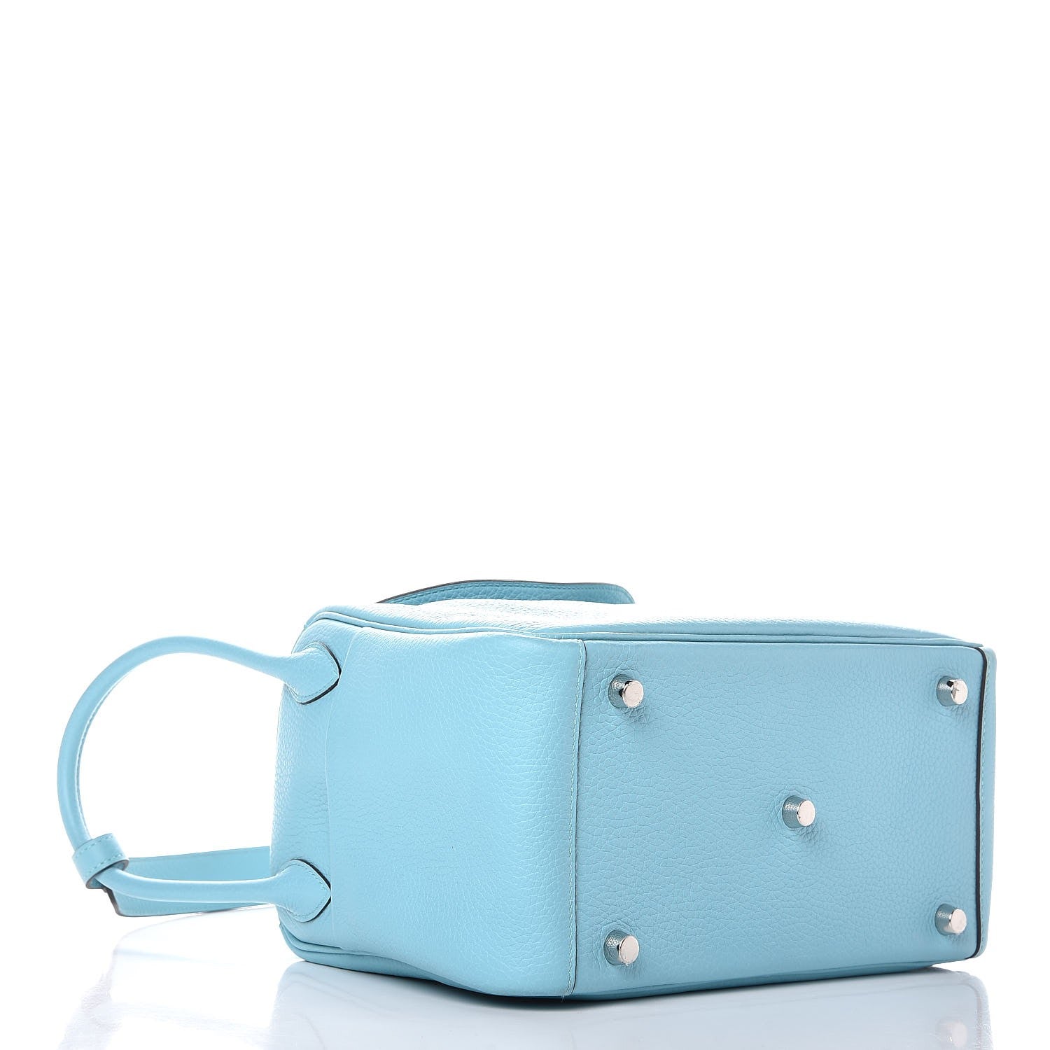 Hermes Taurillon Clemence Lindy 26 Bleu Atoll 4 of 7