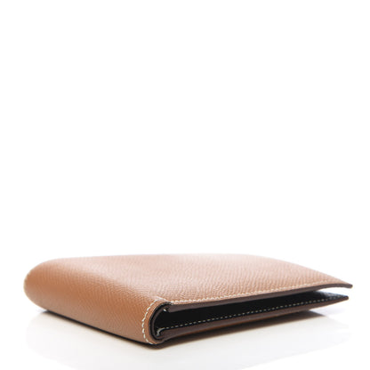 Hermes Epsom MC2 Copernic Compact Colorblock Wallet Gold 4 of 8
