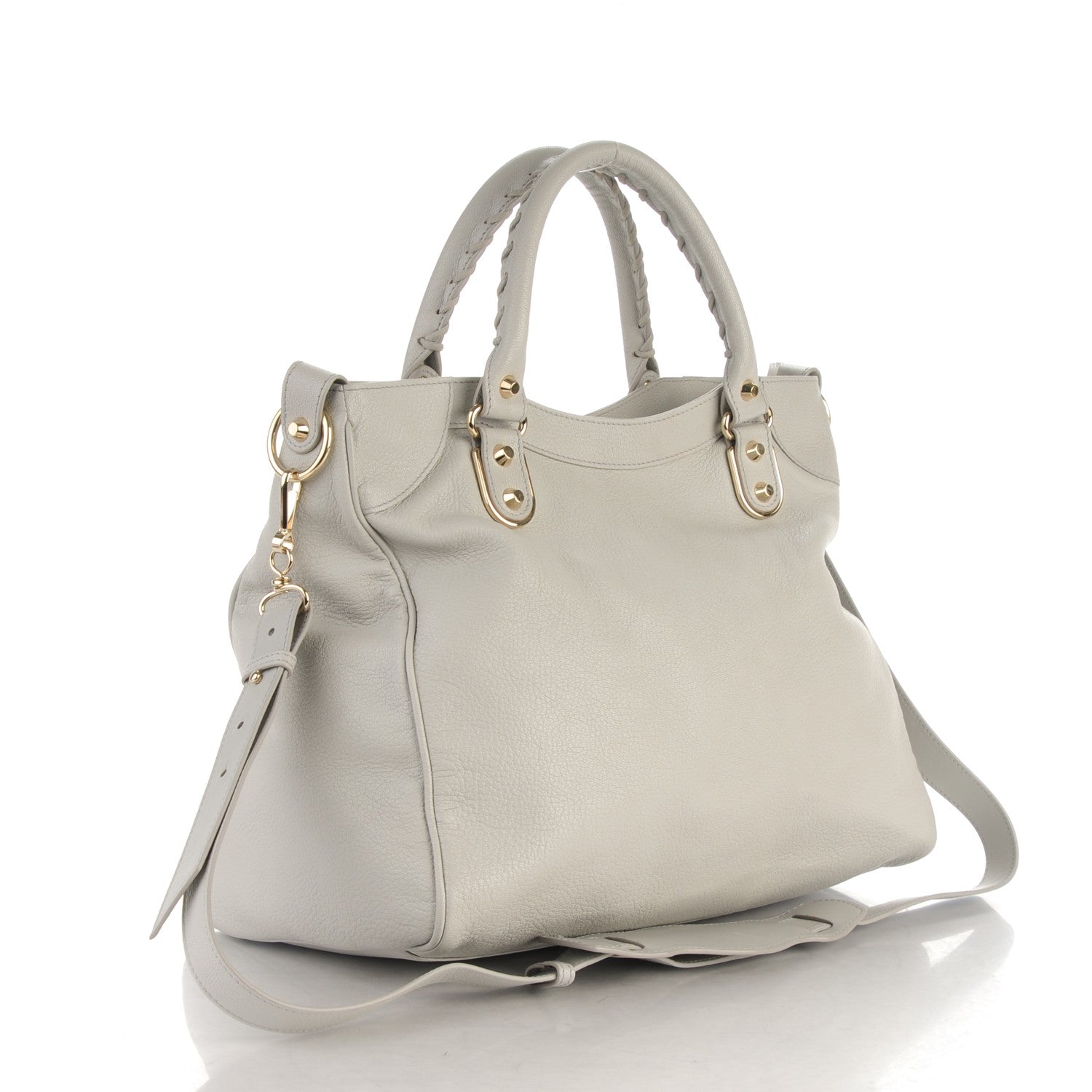 Balenciaga Chevre Gold Metallic Edge Hardware Velo Gris Perle 3 of 7
