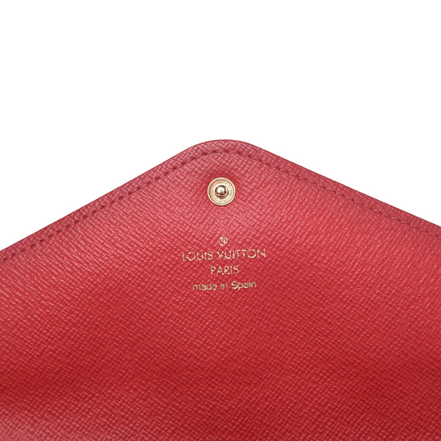 Damier Ebene Josephine Wallet Red